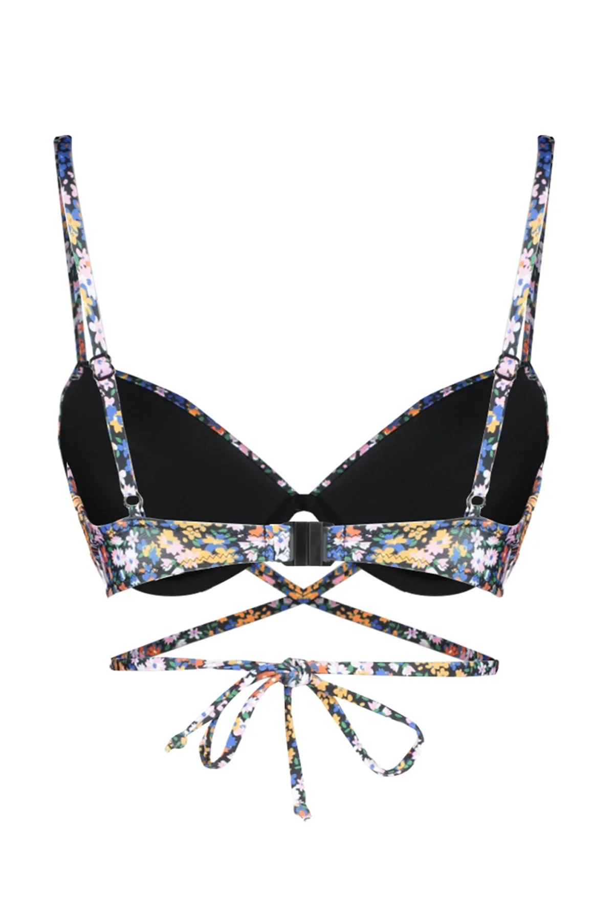 Trendyol Collection  Balconette-Bikinioberteil zum Binden mit Blumenmuster TBESS23BU00159