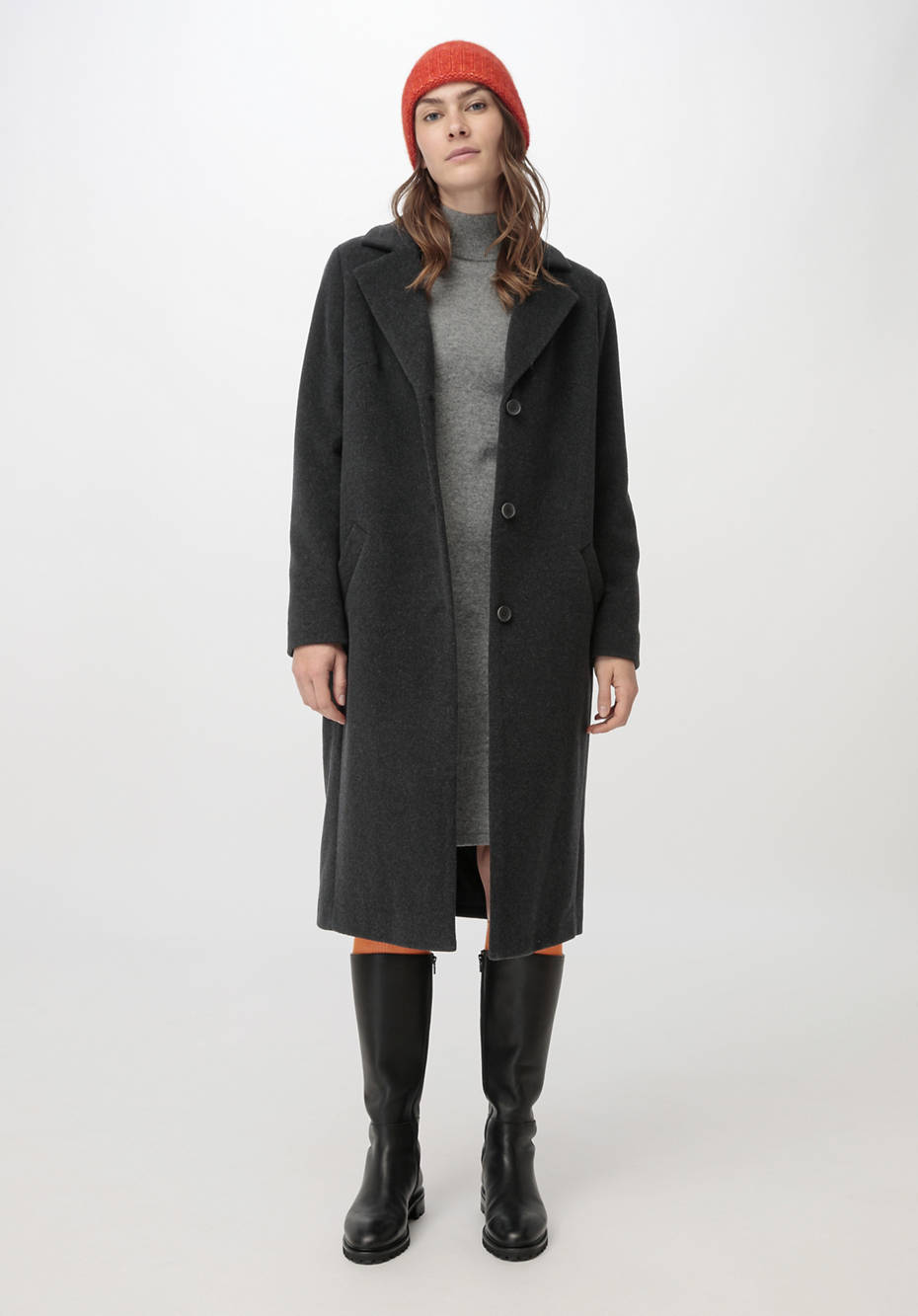 Mantel aus reiner Bio-Merinowolle