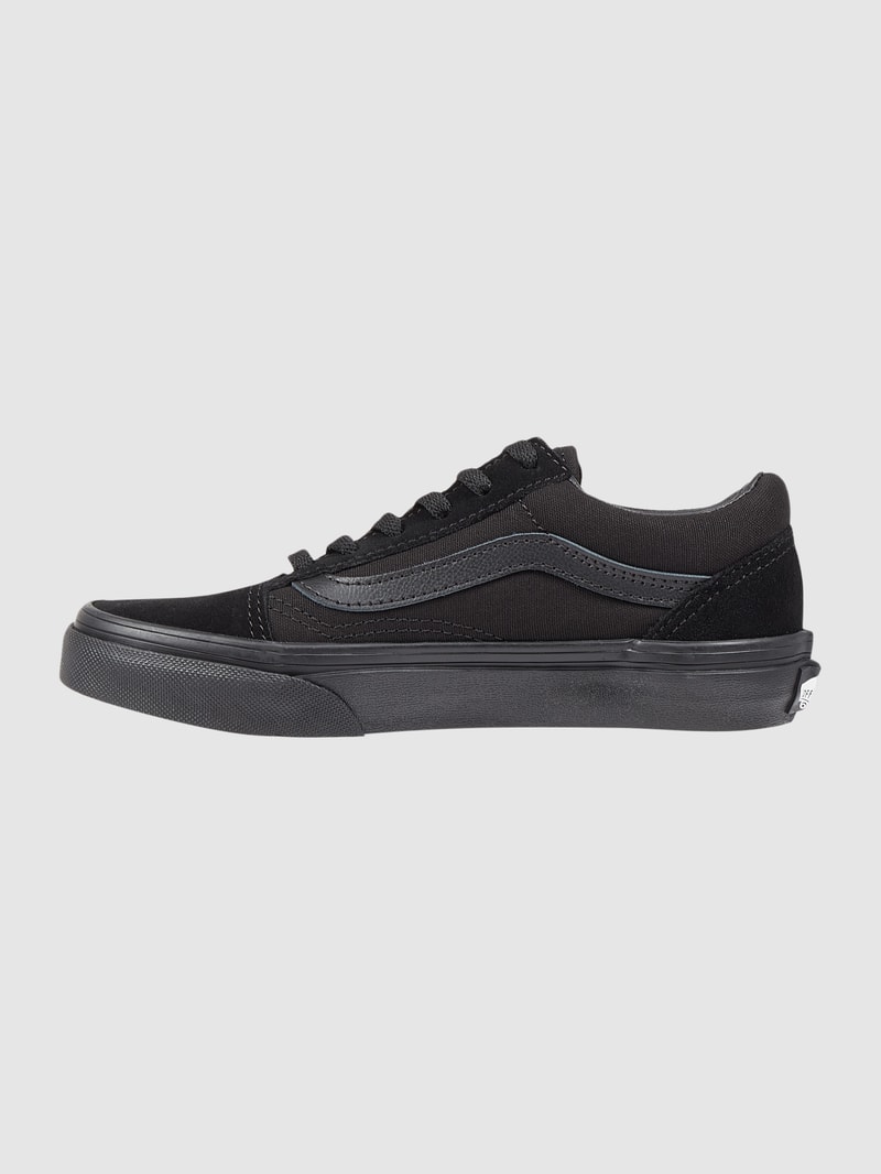 Sneaker aus Leder und Textil Modell 'Old Skool' in schwarz