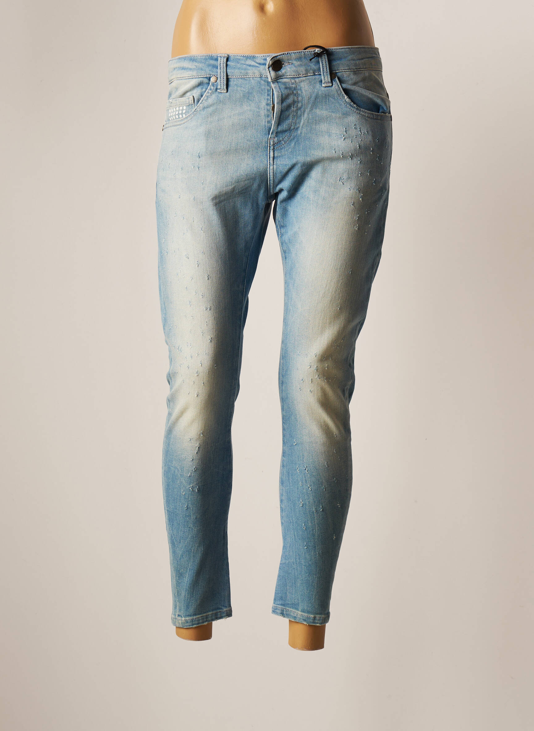 Unique Jeans Coupe Slim Femme couleur bleu
