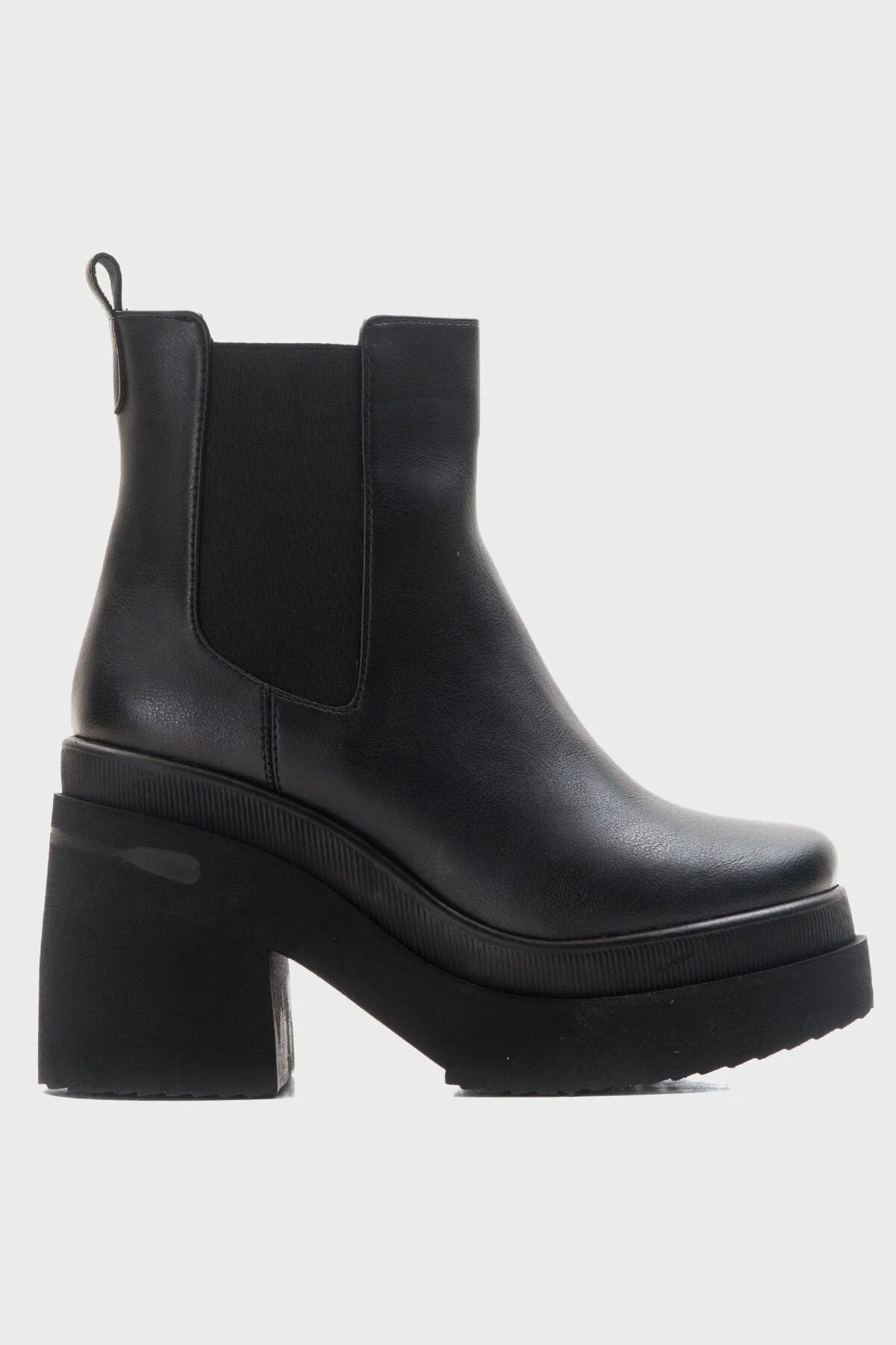LuviShoes  Emma Black Skin Damenstiefel