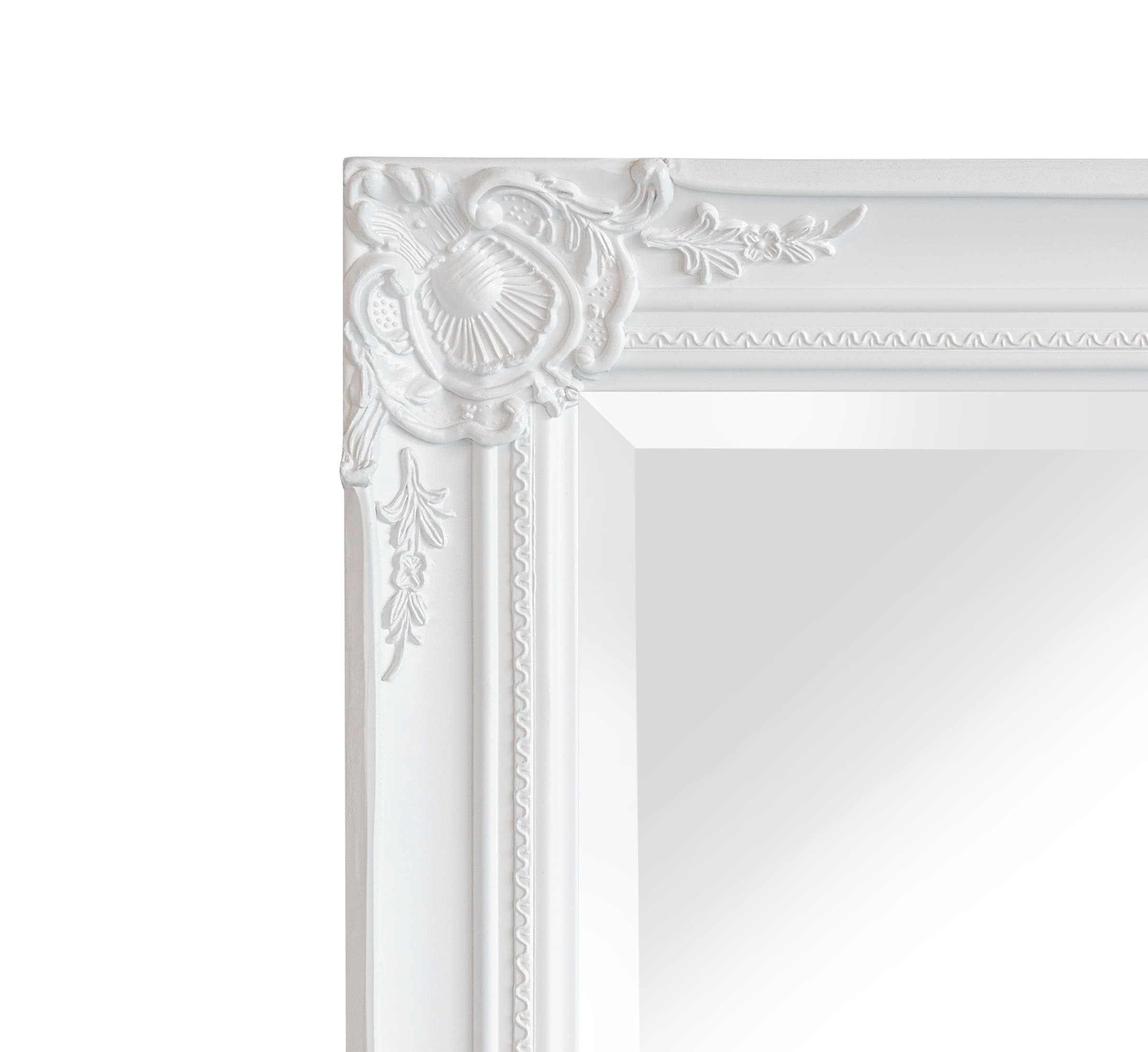 LC Home Spiegel LC Home Wandspiegel XL Barock Spiegel Weiß ca. 180x80 cm Antik-Stil Ganzkörperspiegel