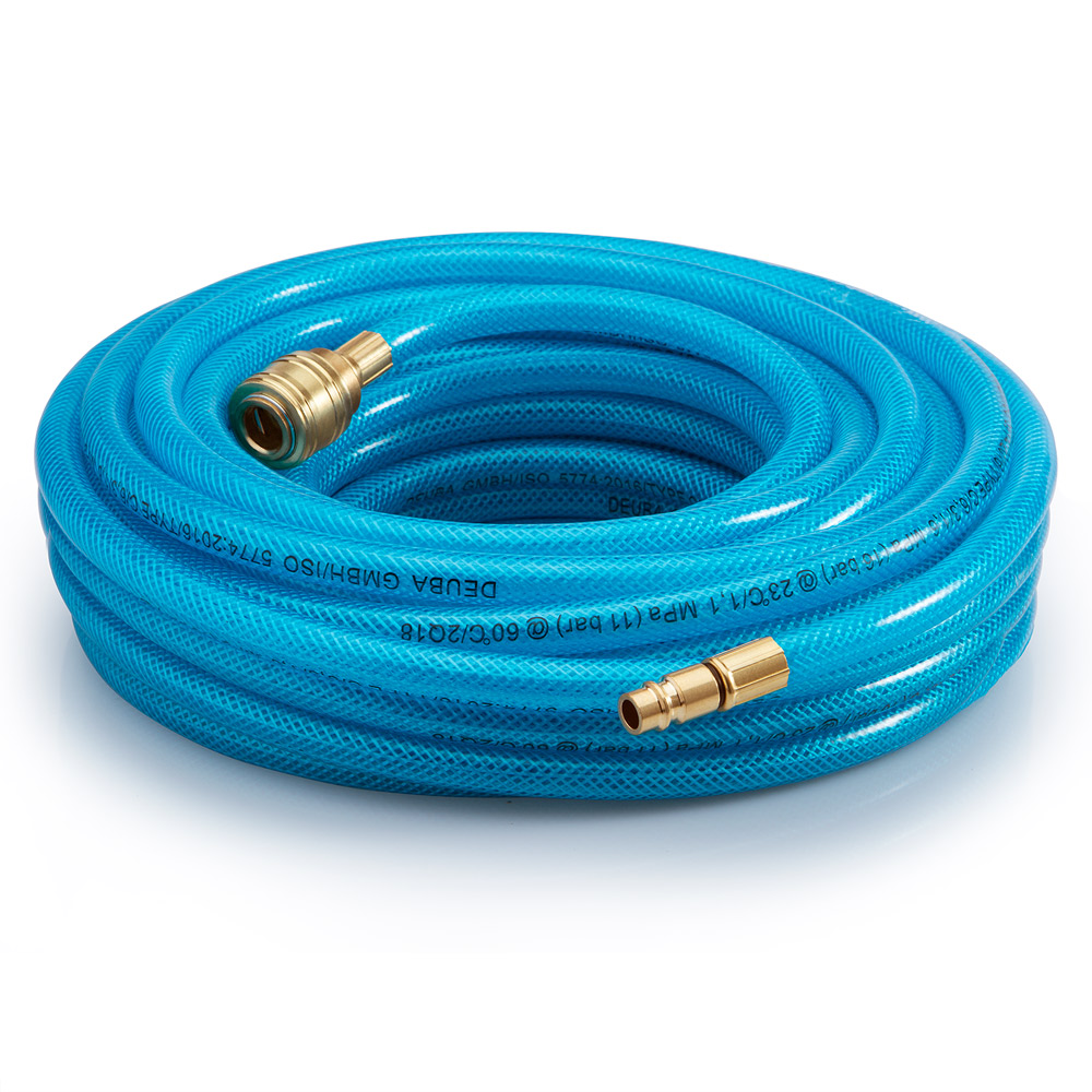 Casaria Deuba® Druckluftschlauch 10m Schnellkupplung/Stecker
