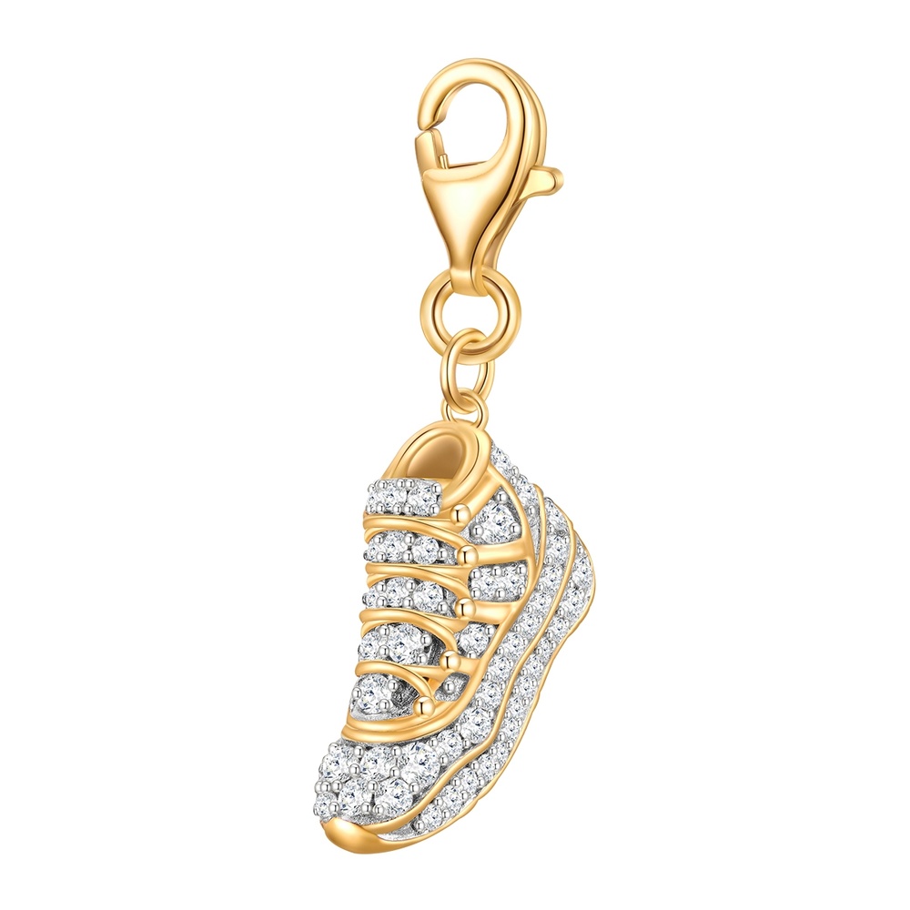 Glanzstücke München Breloque fantaisie baskets Argent sterling Oxyde de zirconium (CZ) en Or jaune porte-bijoux