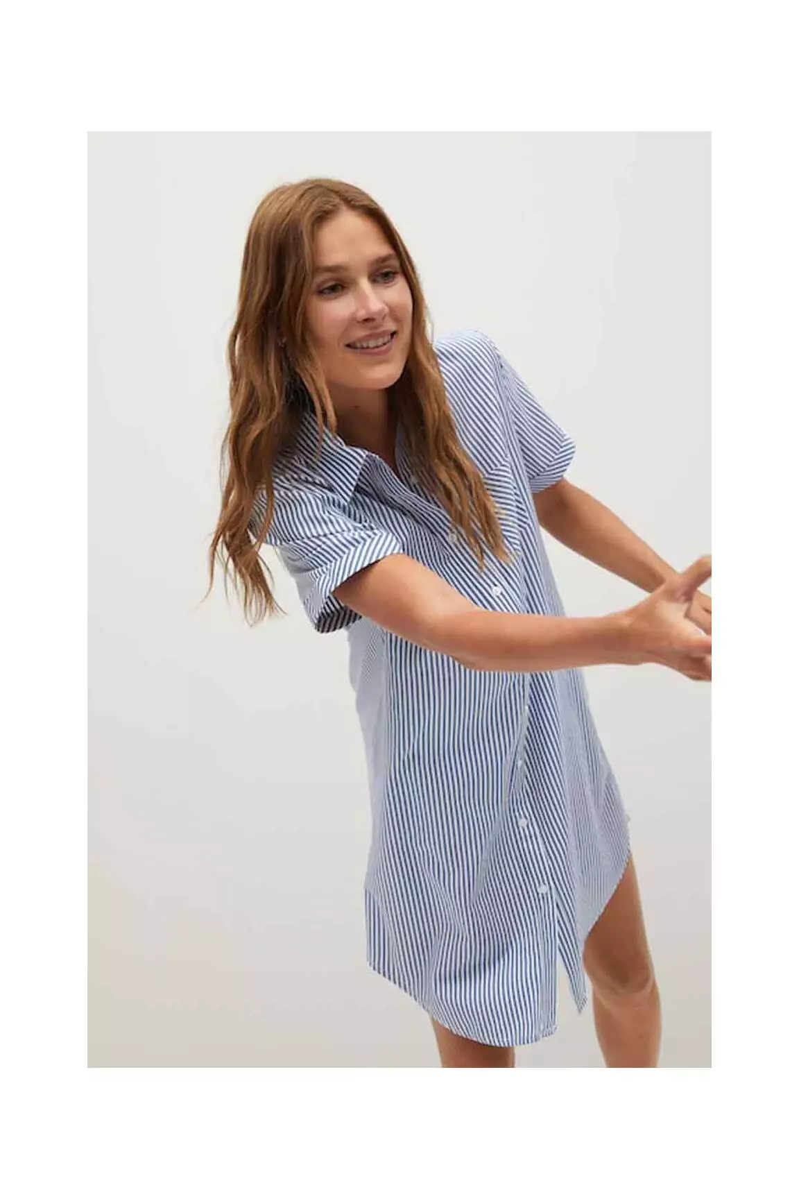 Mango Robes Courtes Femme couleur bleu