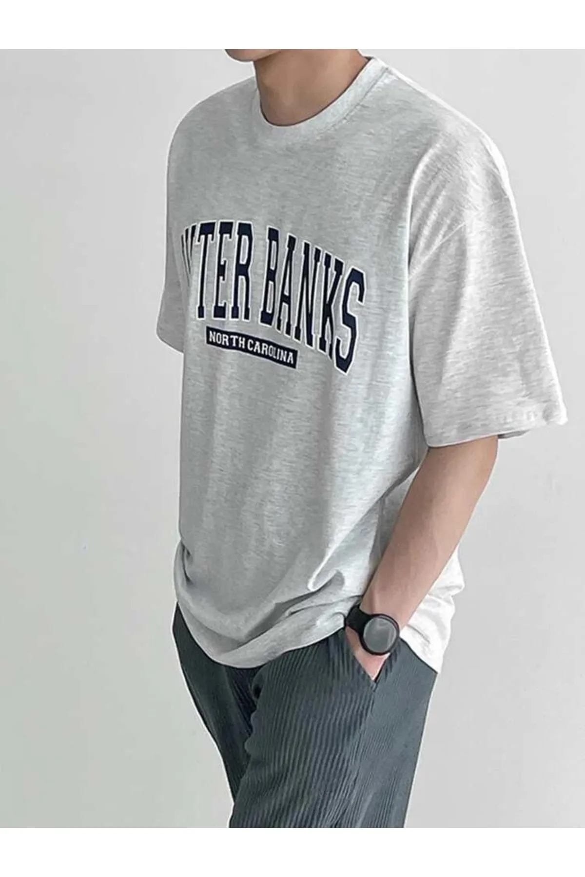 MOONBULL  T-Shirt - Grau - Regular Fit