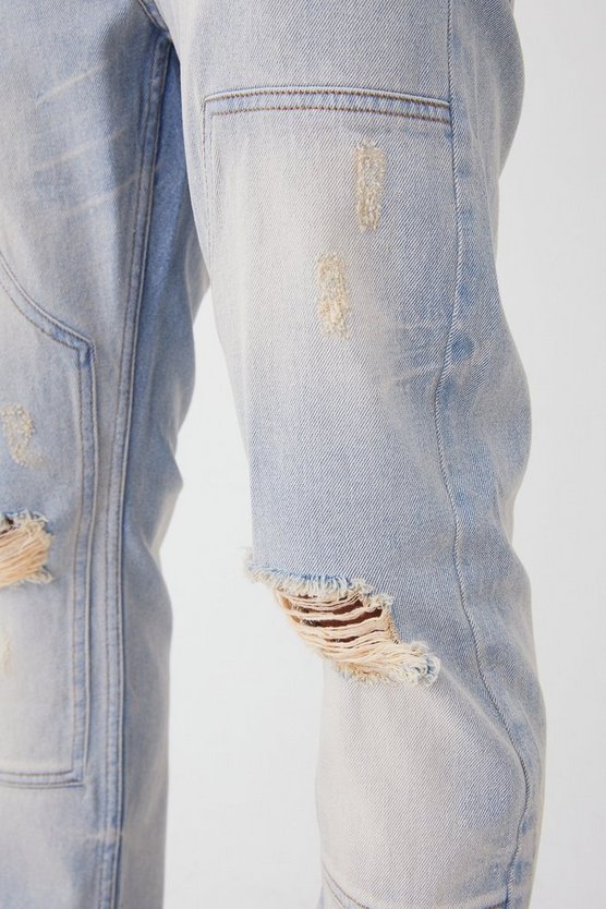 Zerrissene Slim-Fit Jeans