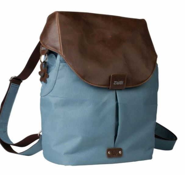 ZWEI Handtaschen blau OLLI Rucksack O12 blue