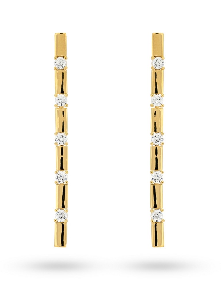 24Kae Gold plated stud earrings 42470Y