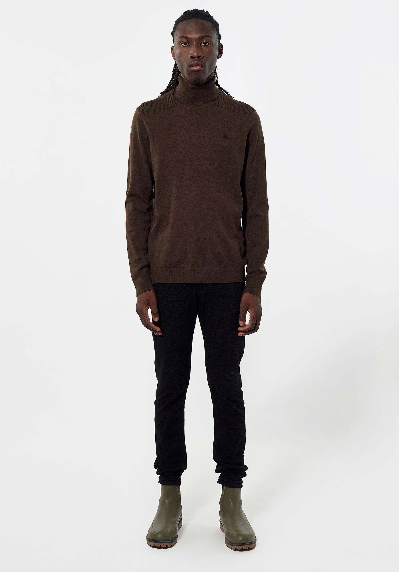ARIAN  Pull marron Homme