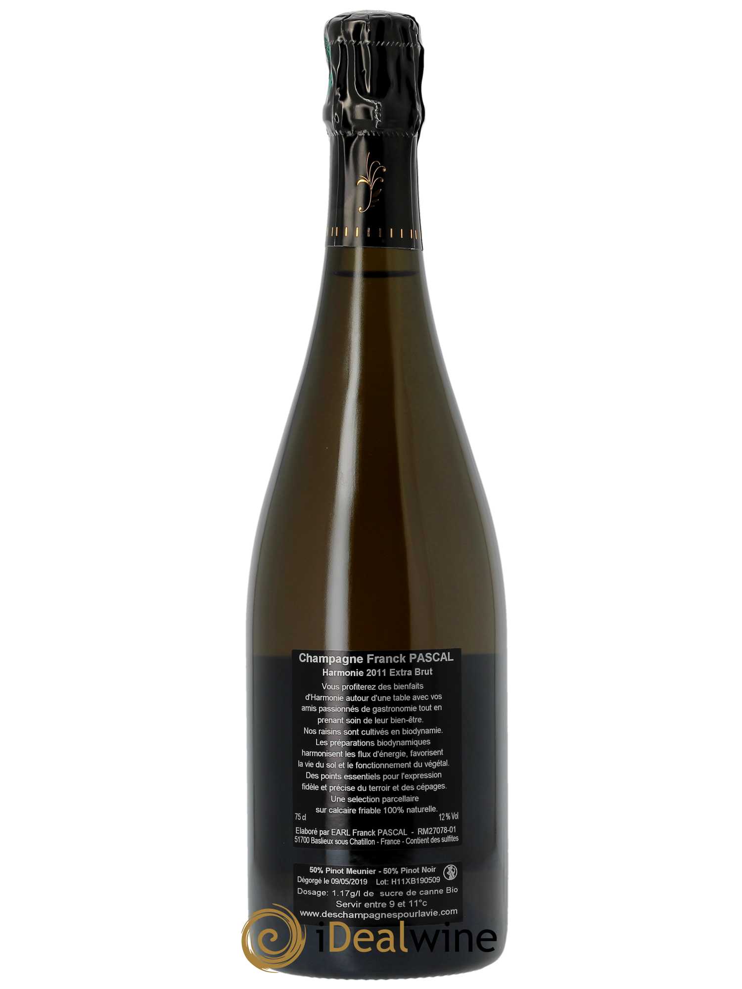 Harmonie Extra Brut Franck Pascal  2011 - Lot de 1 Bouteille