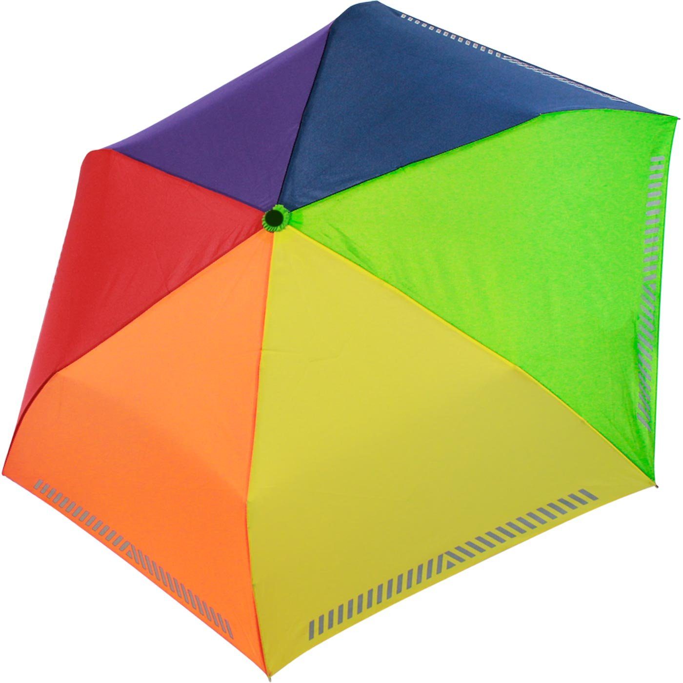 iX-brella Taschenregenschirm Mini Kinderschirm Safety Reflex extra leicht, reflektierend