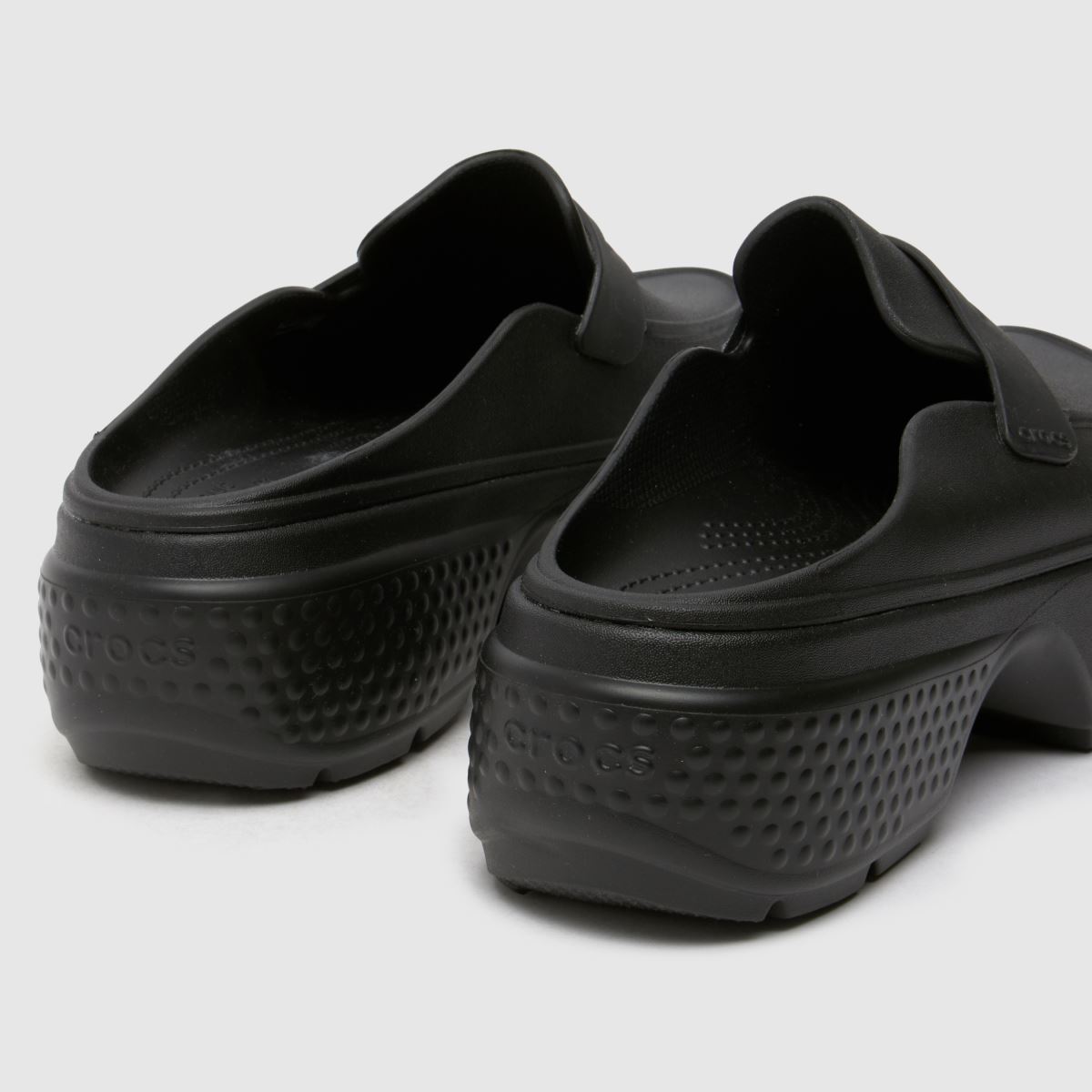 Crocs Stomp mokaszin fekete színben