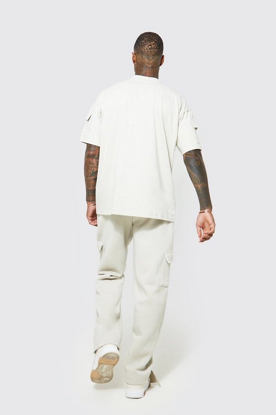 Oversize Cargo T-Shirt Trainingsanzug