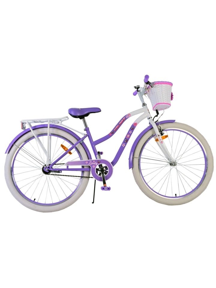 Volare Kinderfahrrad Lovely Fahrrad für Mädchen 26 Zoll Kinderrad in Lila 9 Jahre günstig kaufen onesize