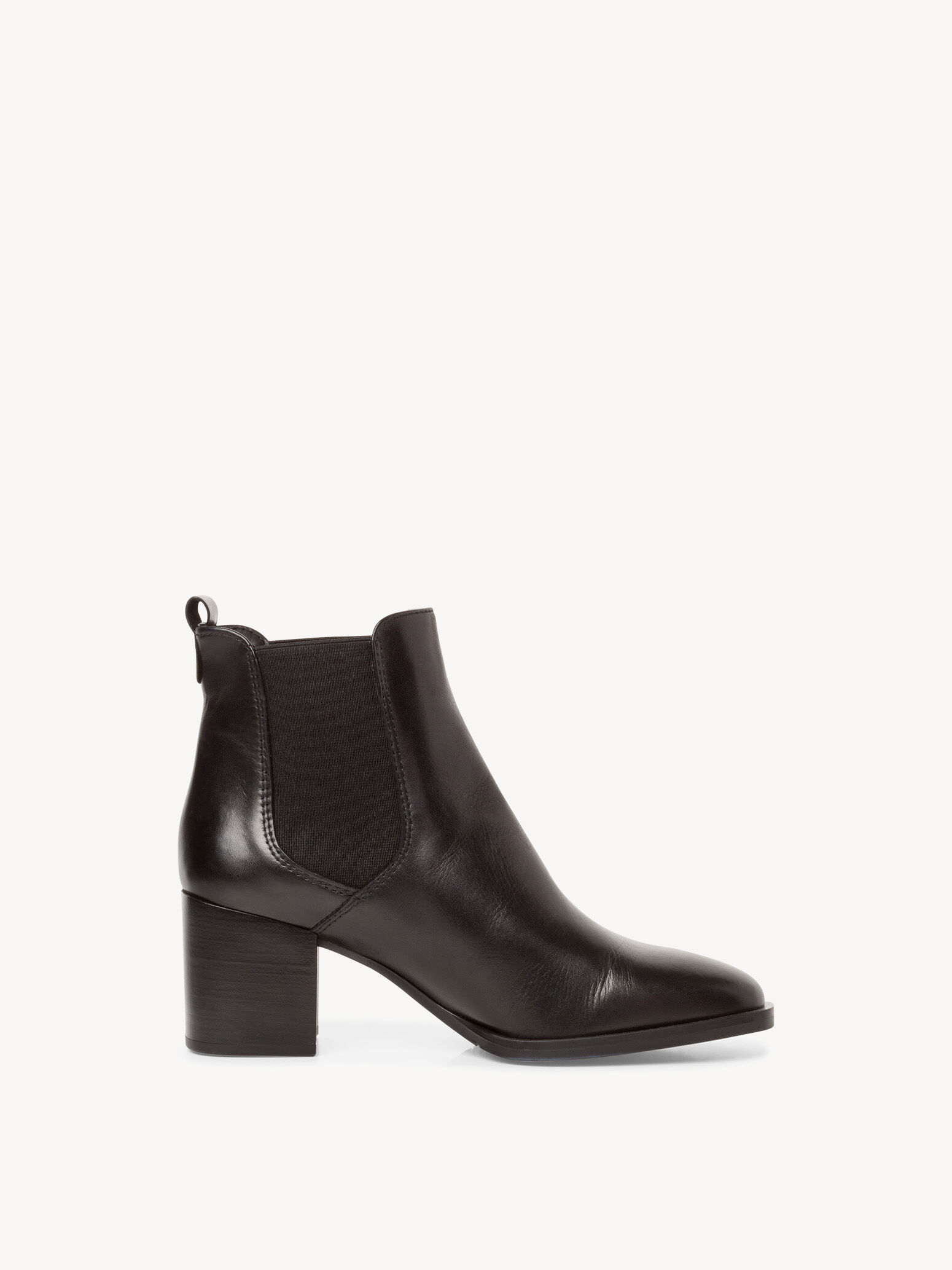 Bottine Chelsea en cuir - noir