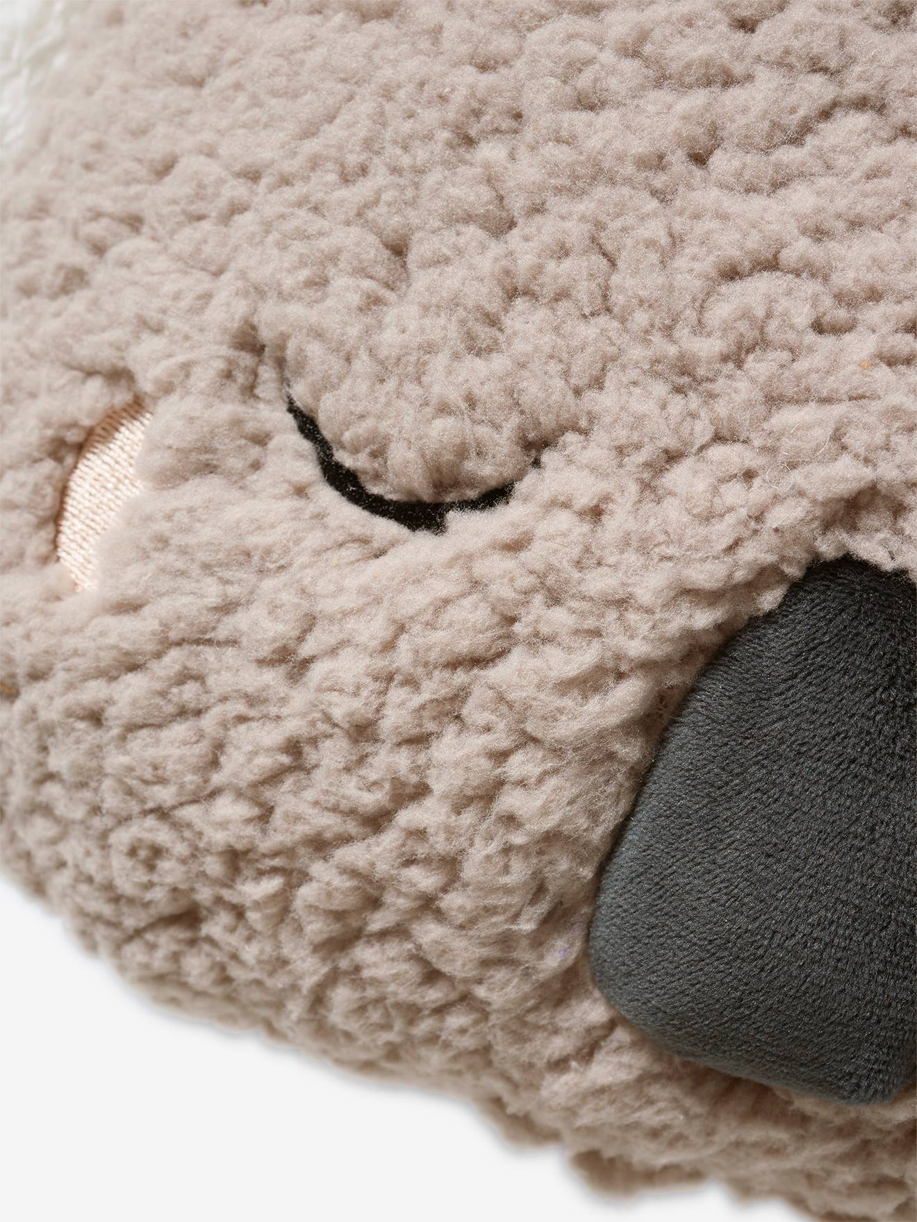 Vertbaudet Kinderzimmer Kissen aus Teddyfleece KOALA - grau
