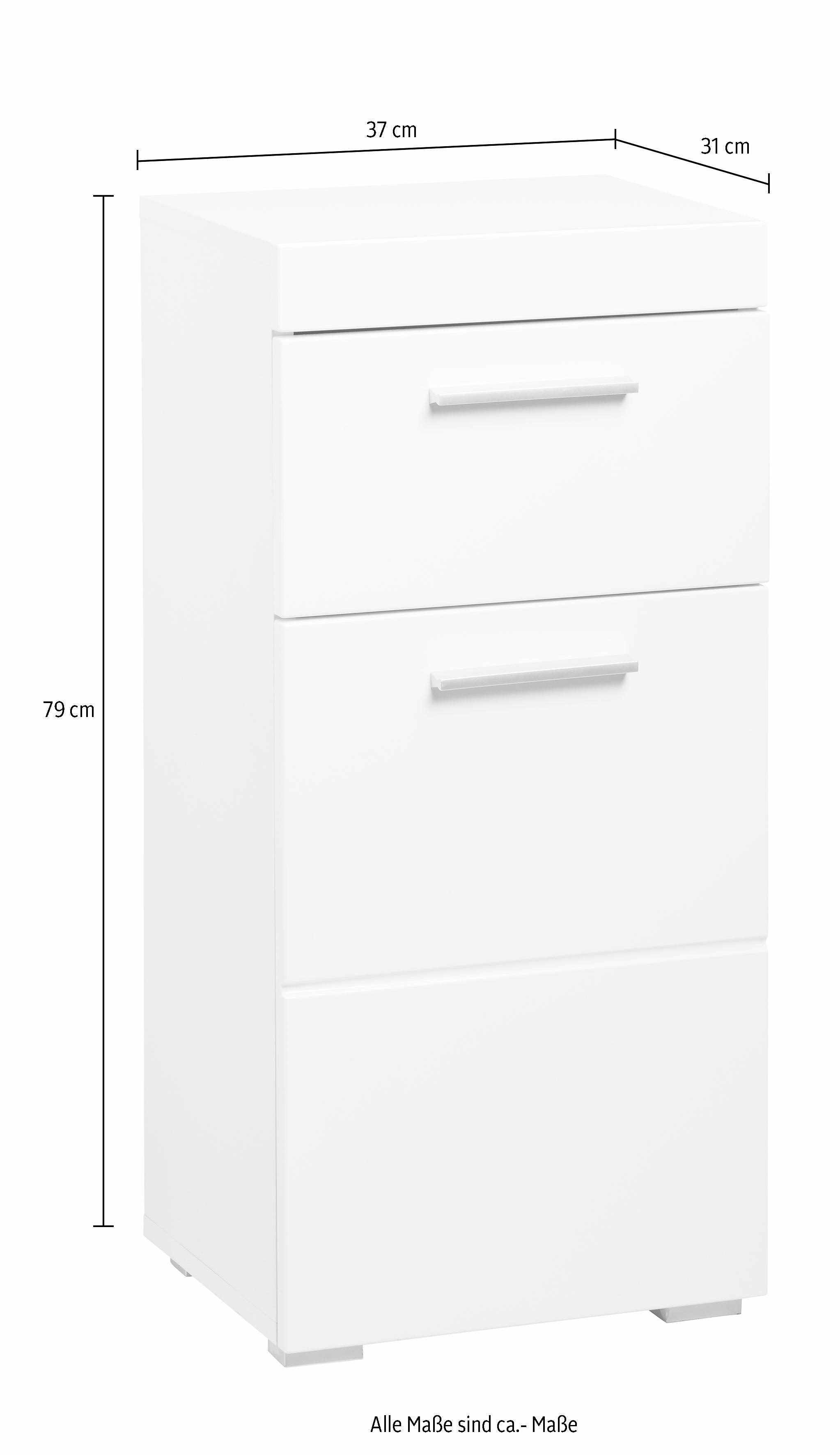 INOSIGN Unterschrank Avena Breite 37 cm, Badezimmerschrank mit 1 Schubkasten und 1 Tür