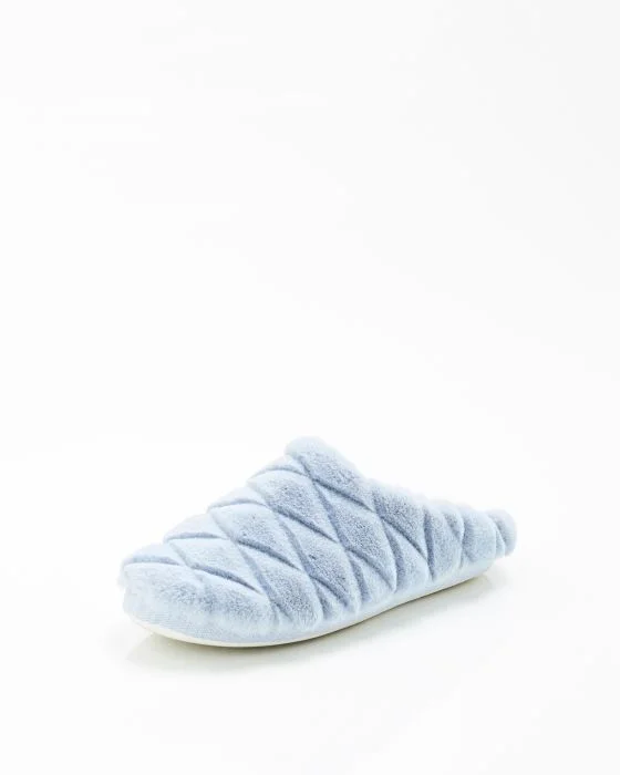 Mules à mémoire de forme, toucher peluche