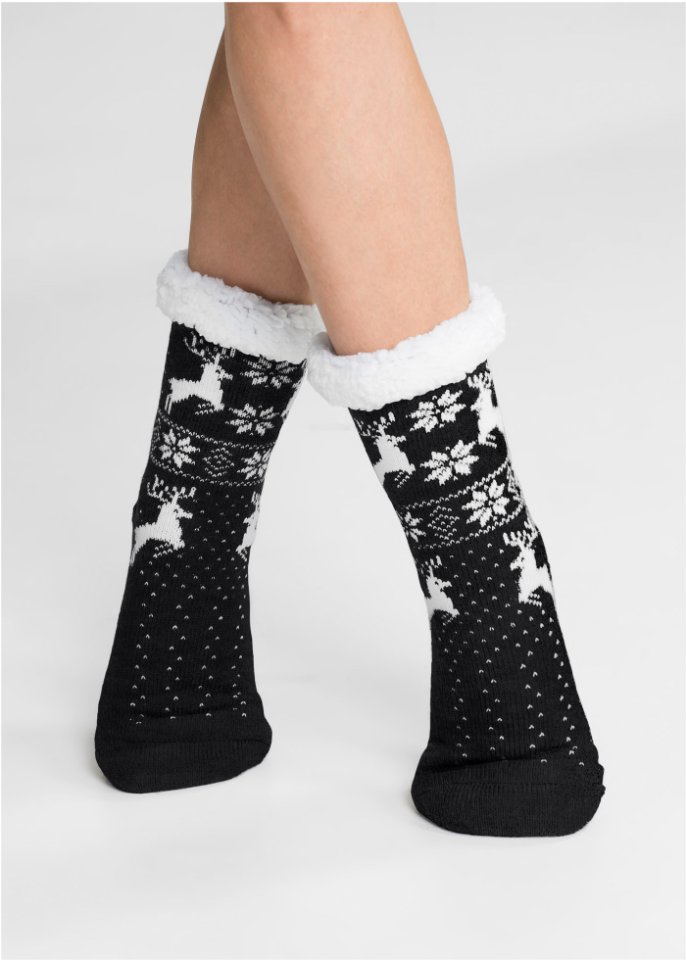 Kuschelsocken mit Teddyfutter