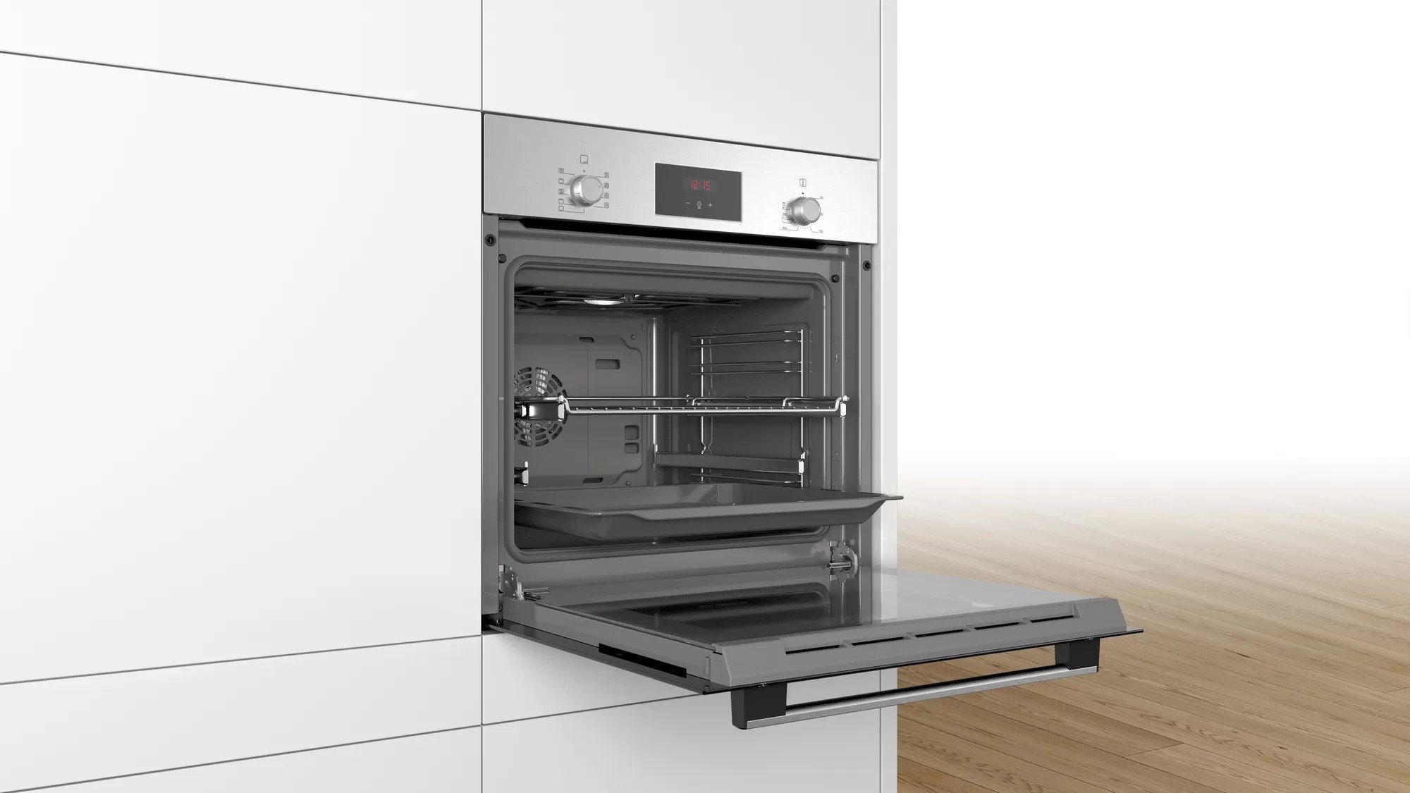 BOSCH Backofen Backofen HBF134 Teleskopauszug EcoClean Direct 60 cm