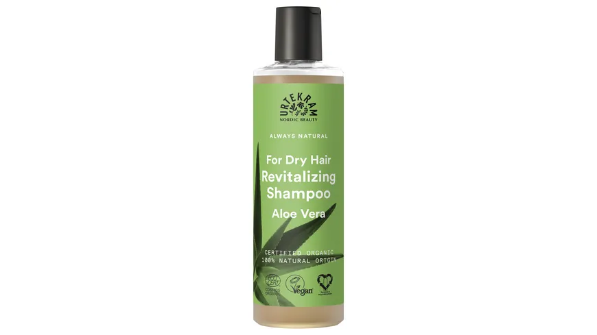 URTEKRAM For Dry Hair Revitalizing Shampoo Aloe Vera 250 ml