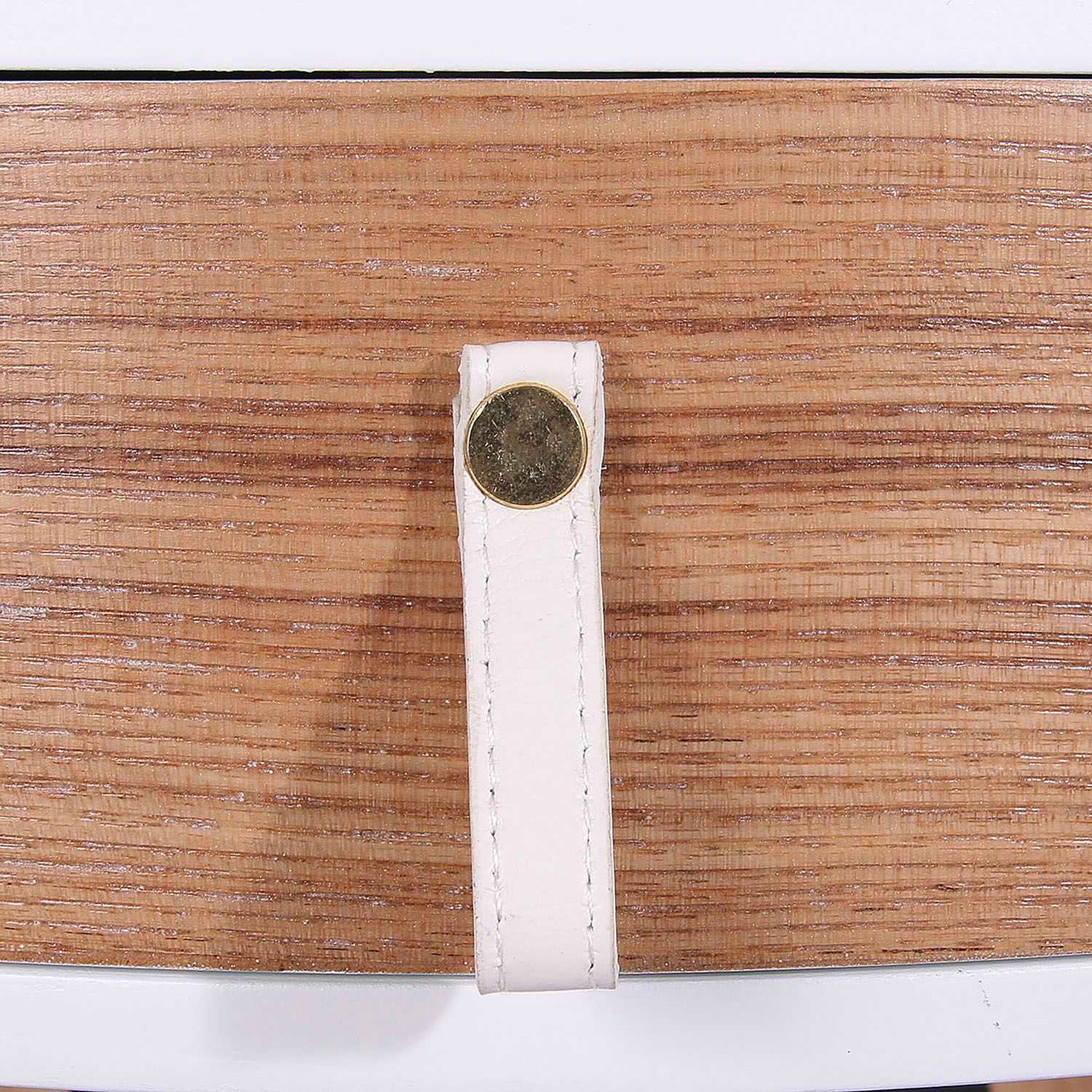 Table de chevet ronde bicolore TIHAME