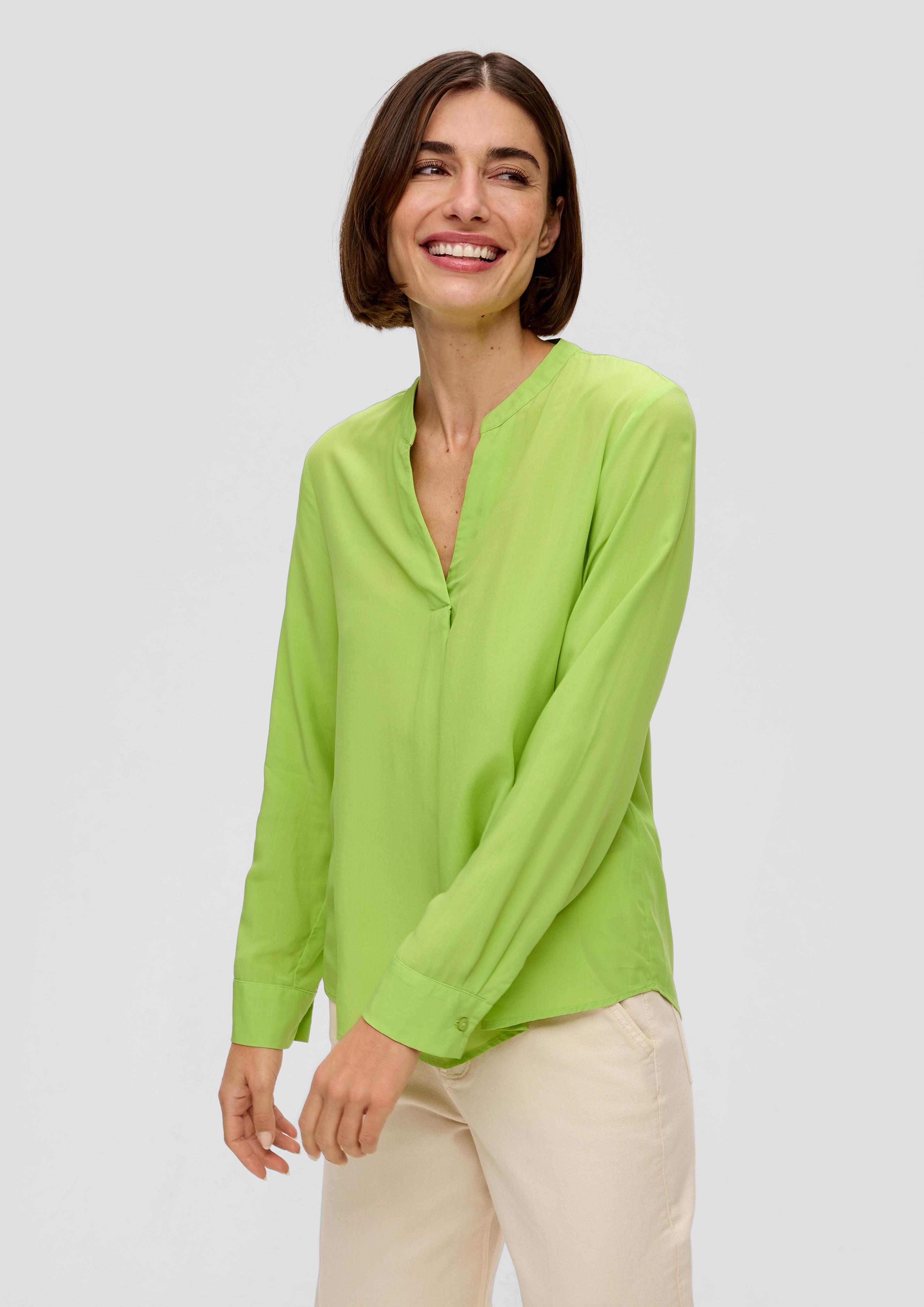 Viskosebluse mit Tunika-Ausschnitt  2142221-7423