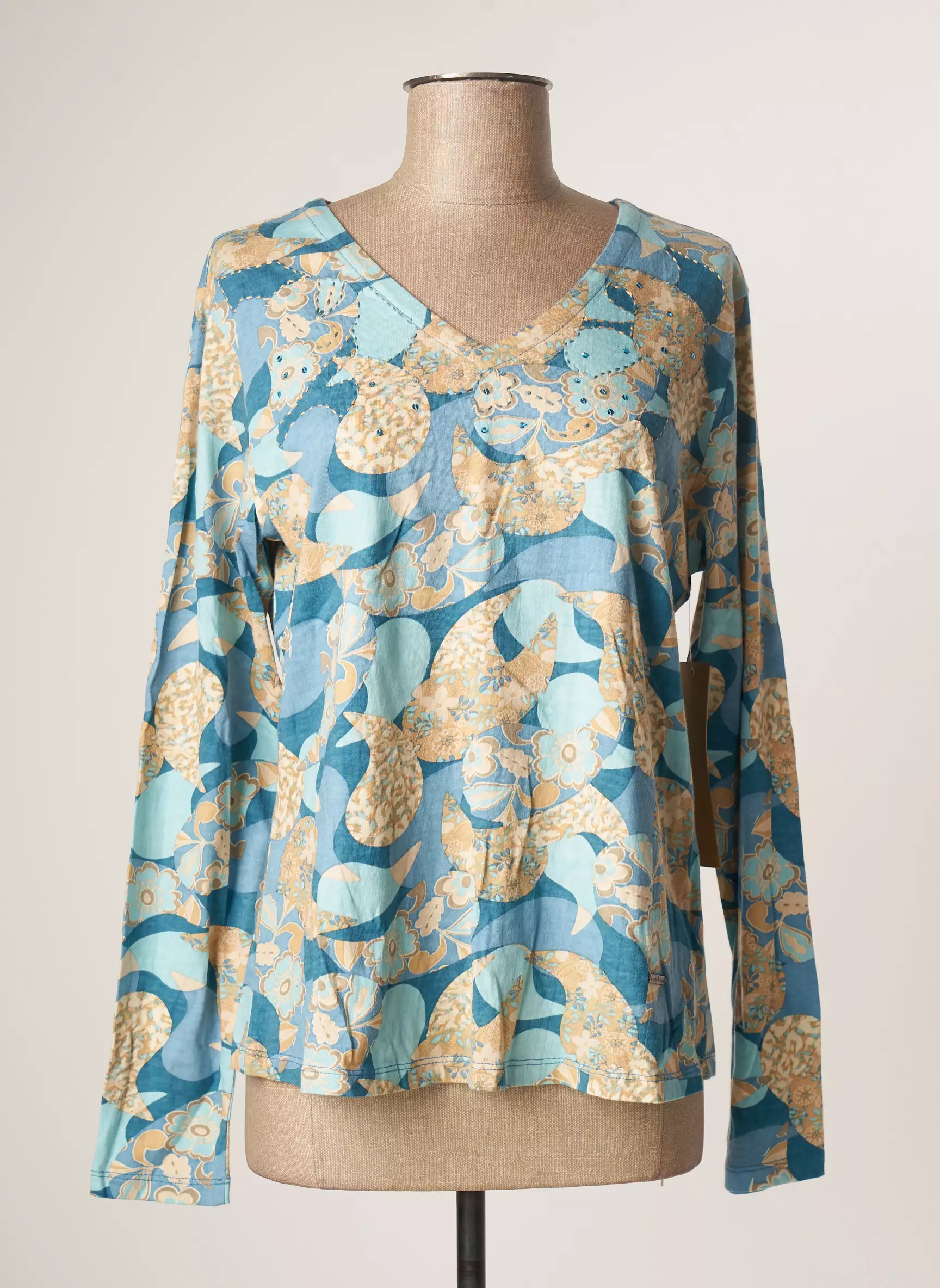 Agathe   Louise Tshirts Femme couleur bleu