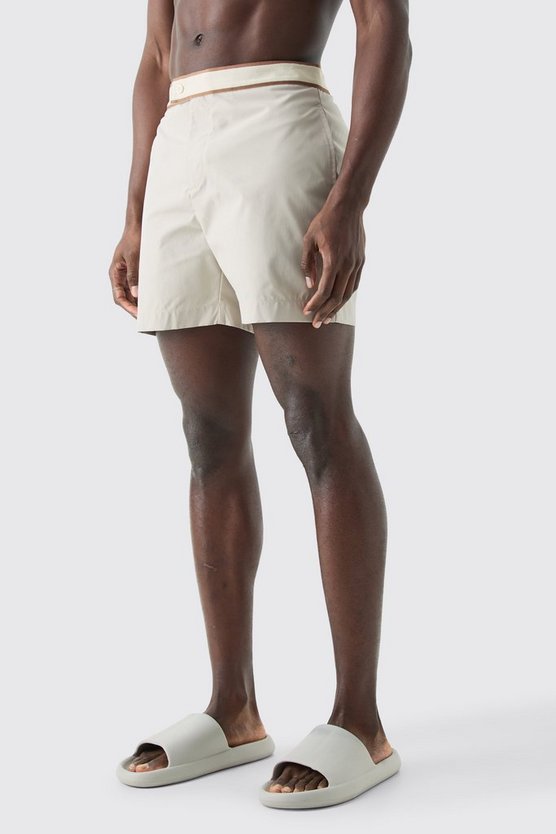 Mittellange Badehose