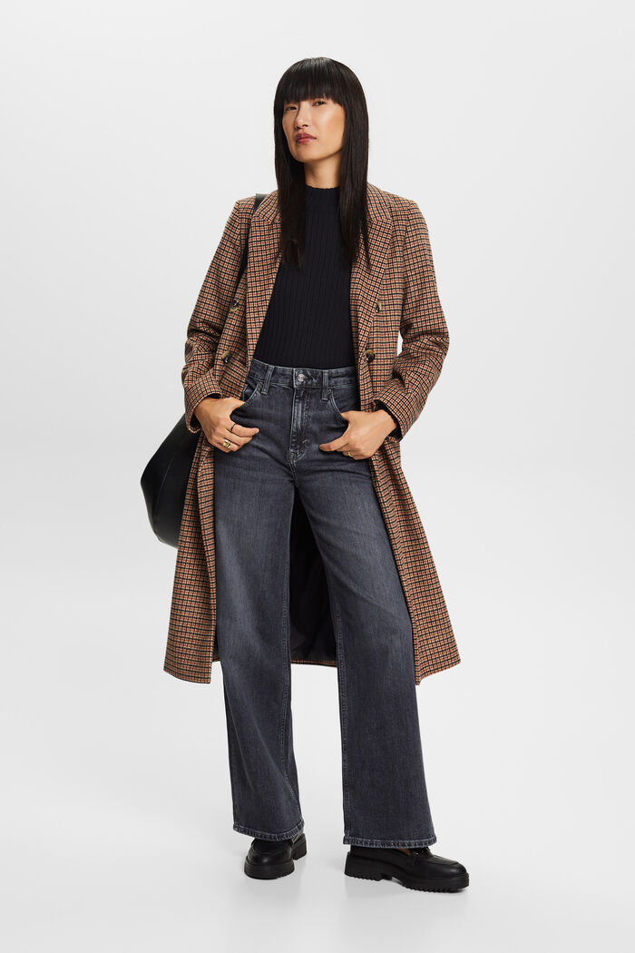 Jeans mit hohem Bund und geradem Bein