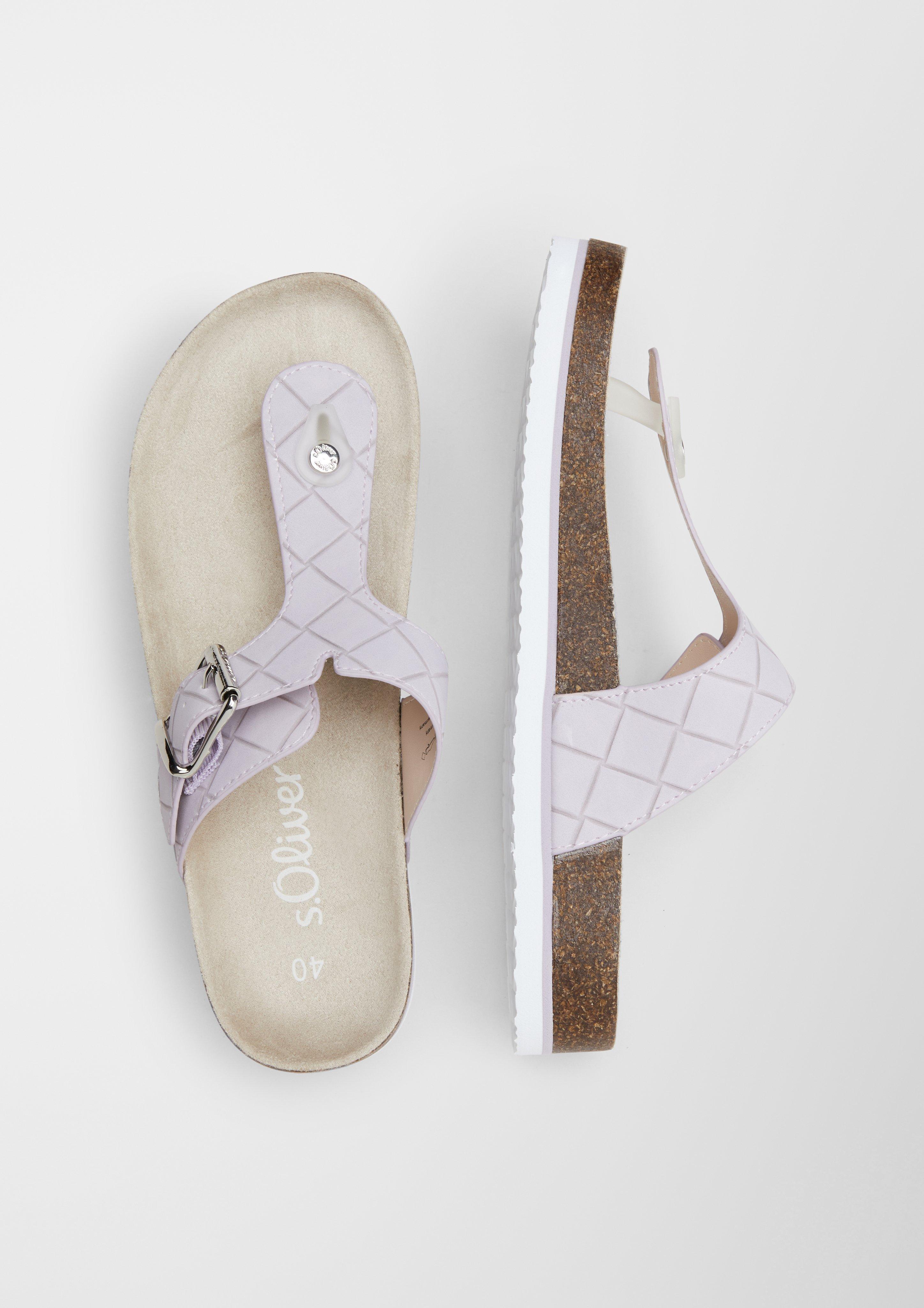 Sandalen in Lackleder-Optik  6005693-597