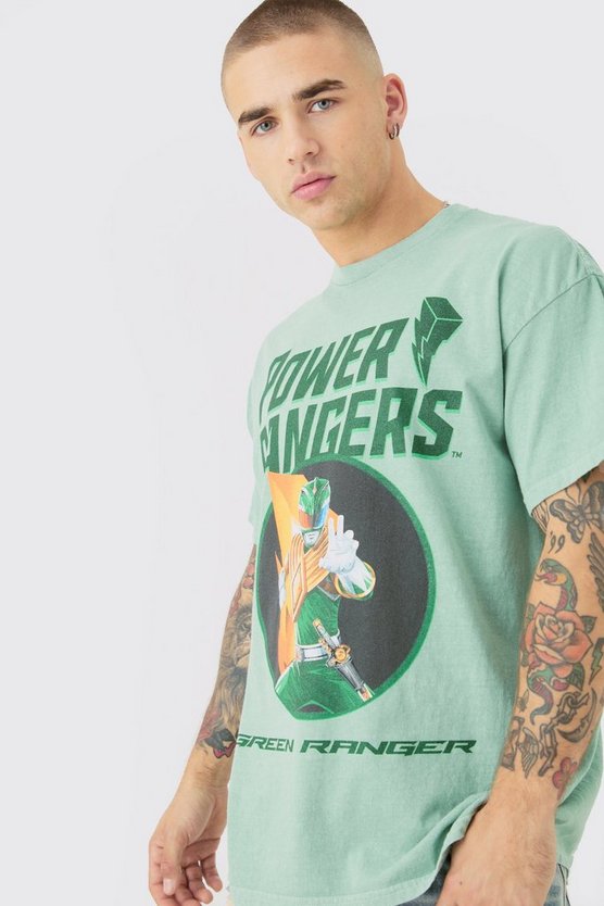 Oversize T-Shirt mit lizenziertem Power Rangers Print