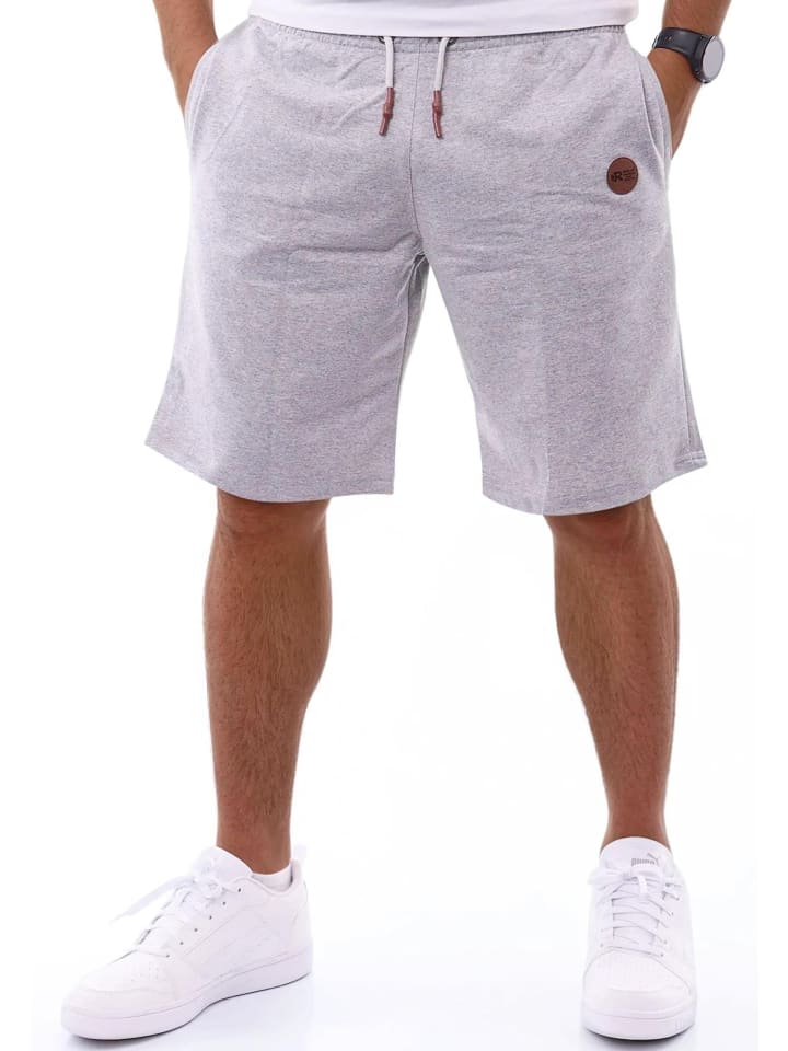 RESLAD Jogginghose Sporthose mit Brandpatch in grau günstig kaufen