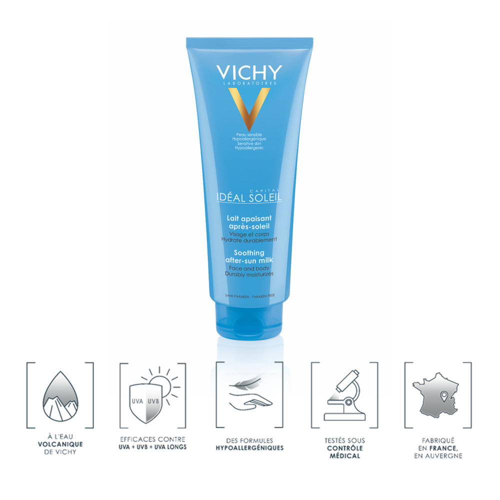 Vichy Soin Lacté Apaisant Visage Et Corps Après-soleil