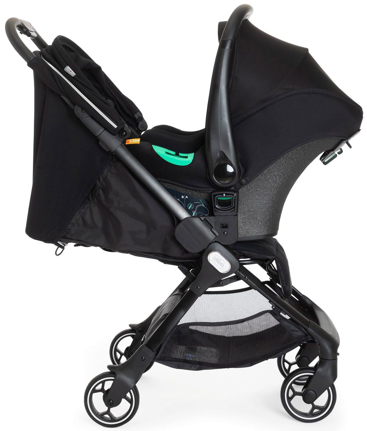 Chicco Sportbuggy We, Black, mit Regenschutz und Transporttasche