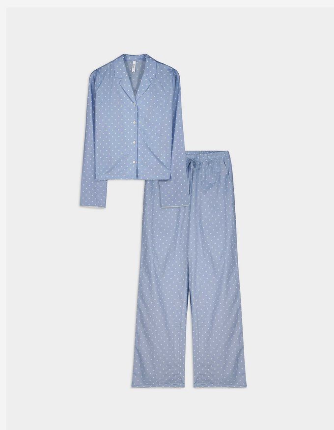 Pyjama Set aus Shirt und Hose - Baumwolle