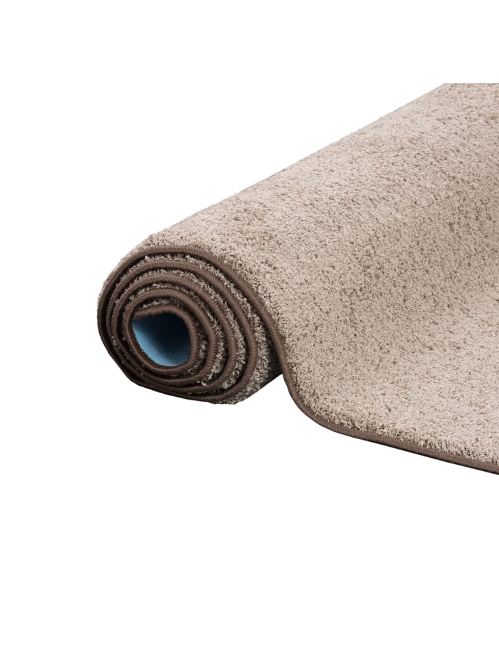 Snapstyle Hochflor Velours Teppich Läufer Mona in Taupe günstig kaufen