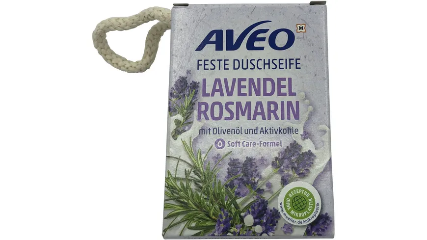 AVEO Feste Duschseife Lavendel Rosmarin 100 g