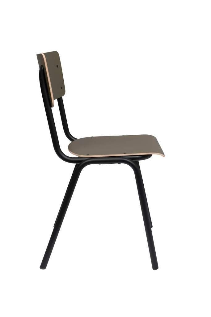 Zuiver Stapelstuhl Stuhl Stapelstuhl BACK TO SCHOOL MATTE OLIVE von ZUIVER