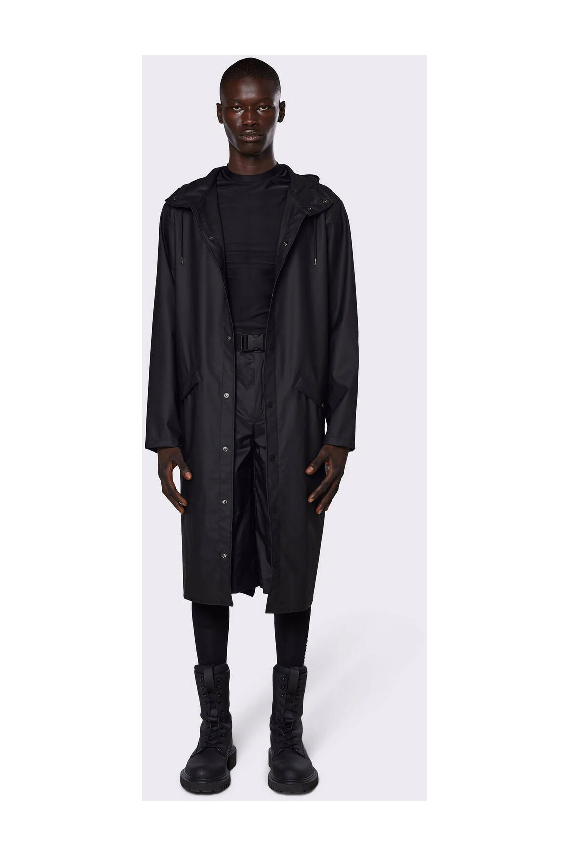 Rains Impermeables Trenchs Unisexe couleur noir