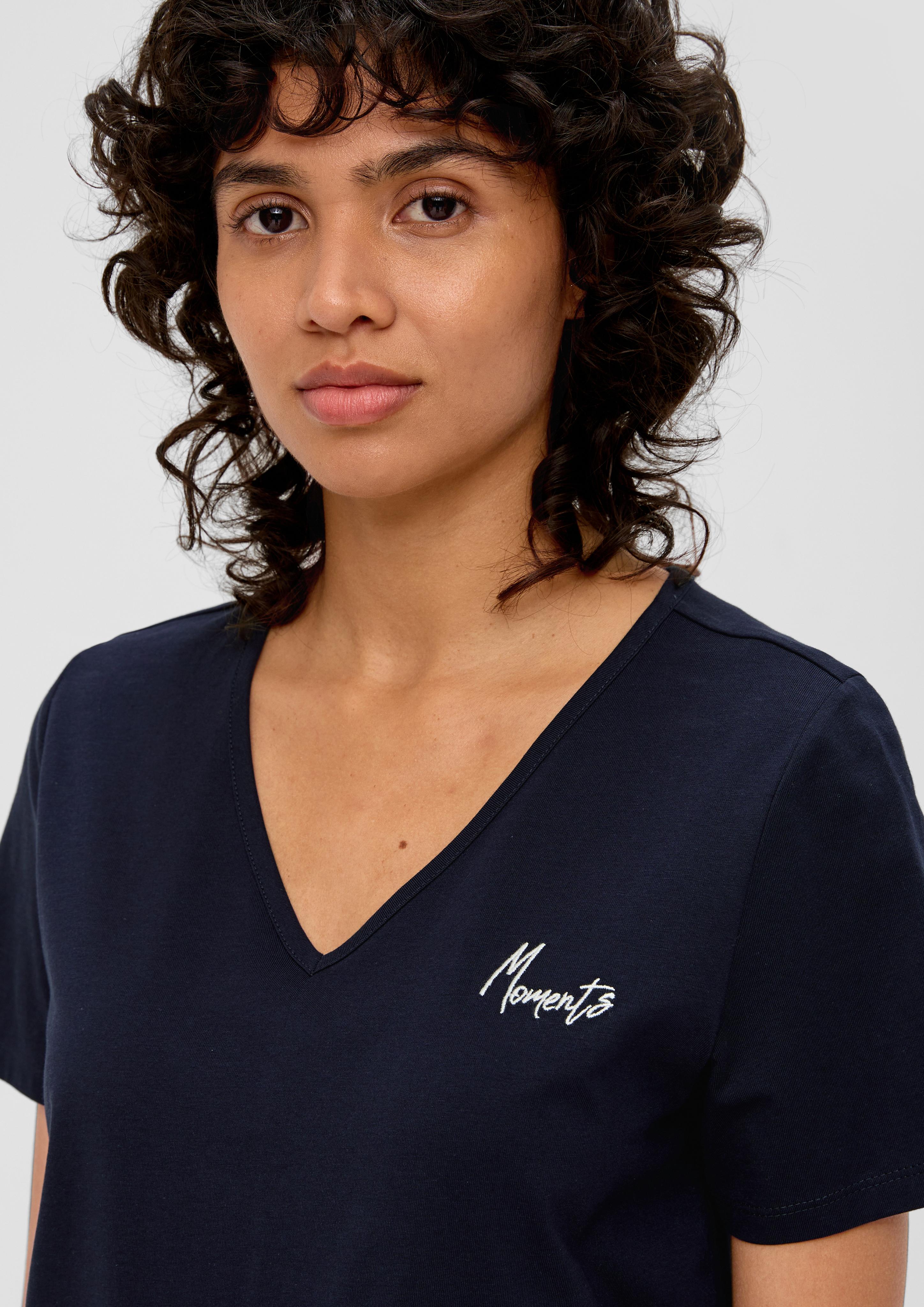 Baumwoll-Shirt mit Stick-Detail  2139404-59D2