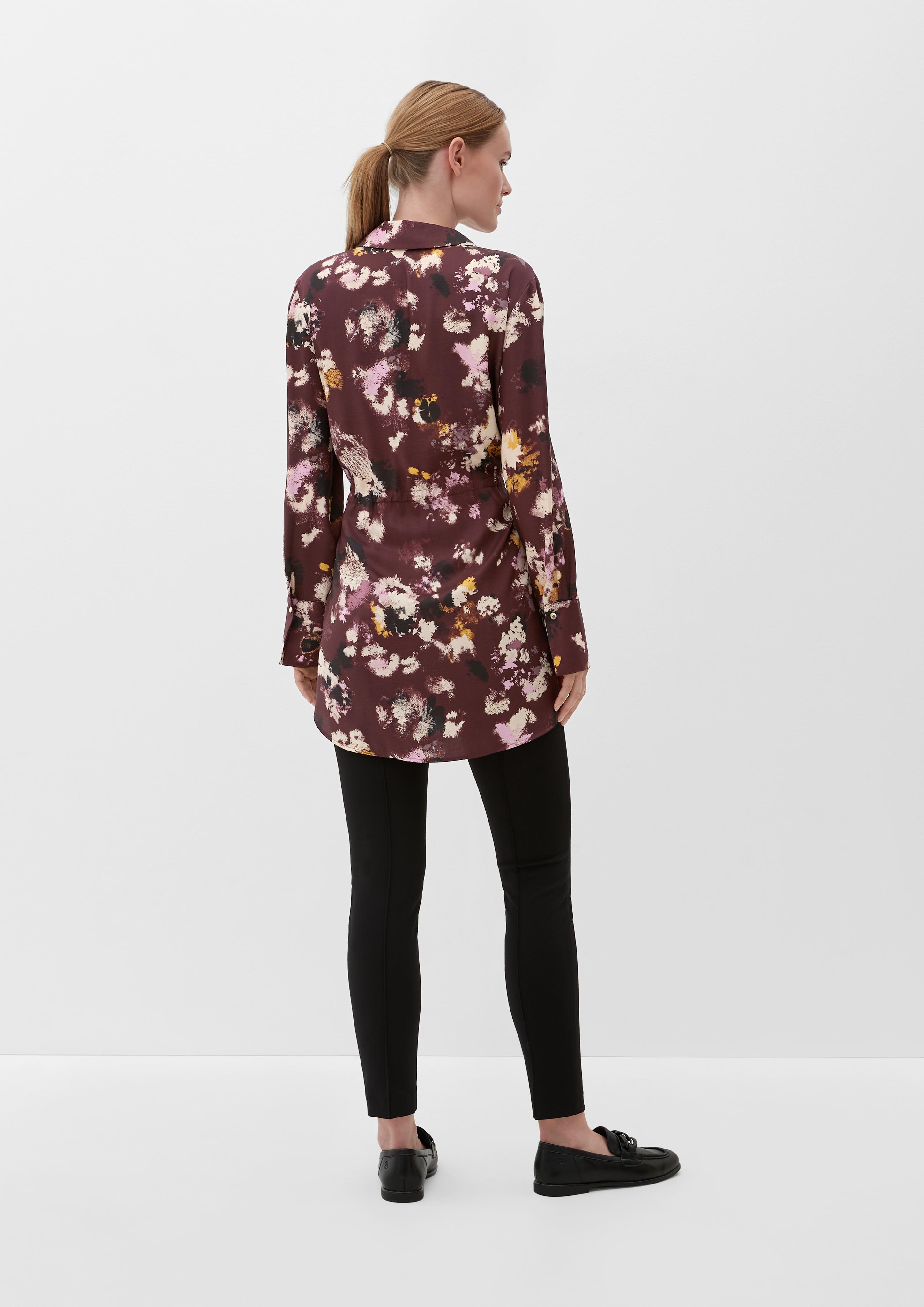 Lange Bluse im Alloverprint  2122156-49A0