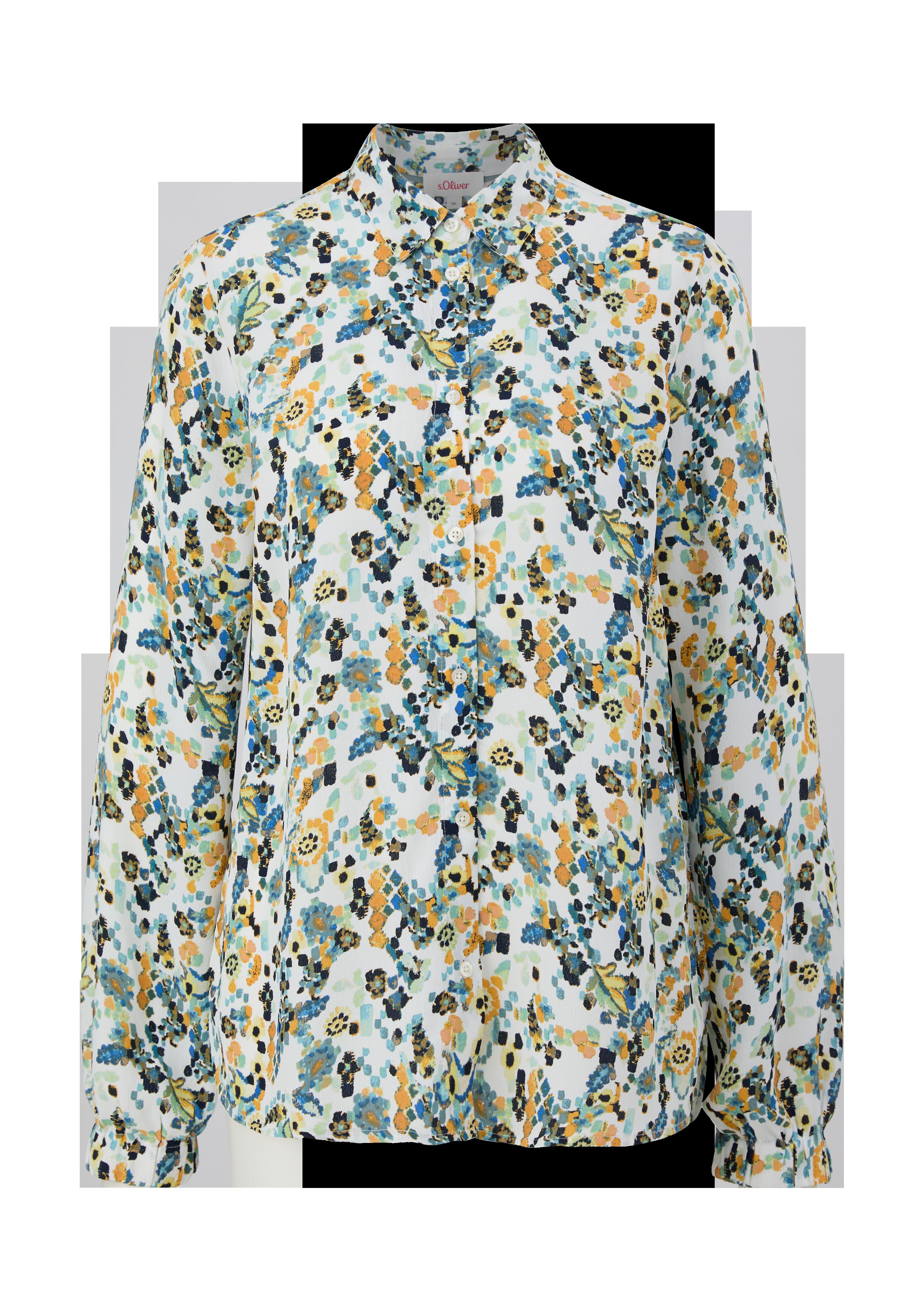 Viskosebluse mit Crêpestruktur  2128304-02A0