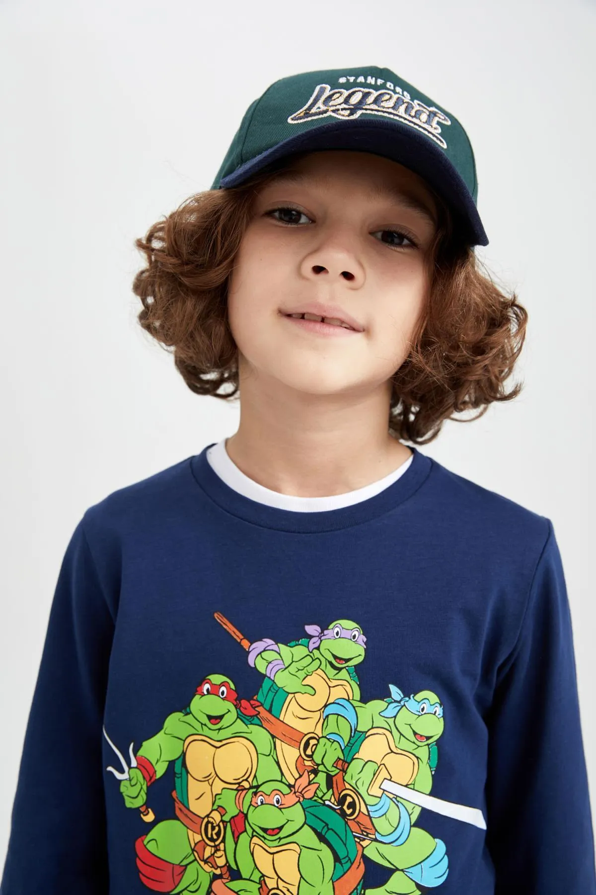 DeFacto  Langarm-T-Shirt mit Rundhalsausschnitt der Ninja Turtles für Jungen