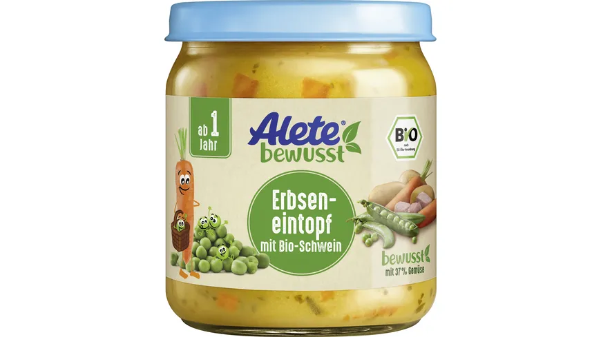 Alete bewusst Erbseneintopf mit Bio-Schwein 250 g