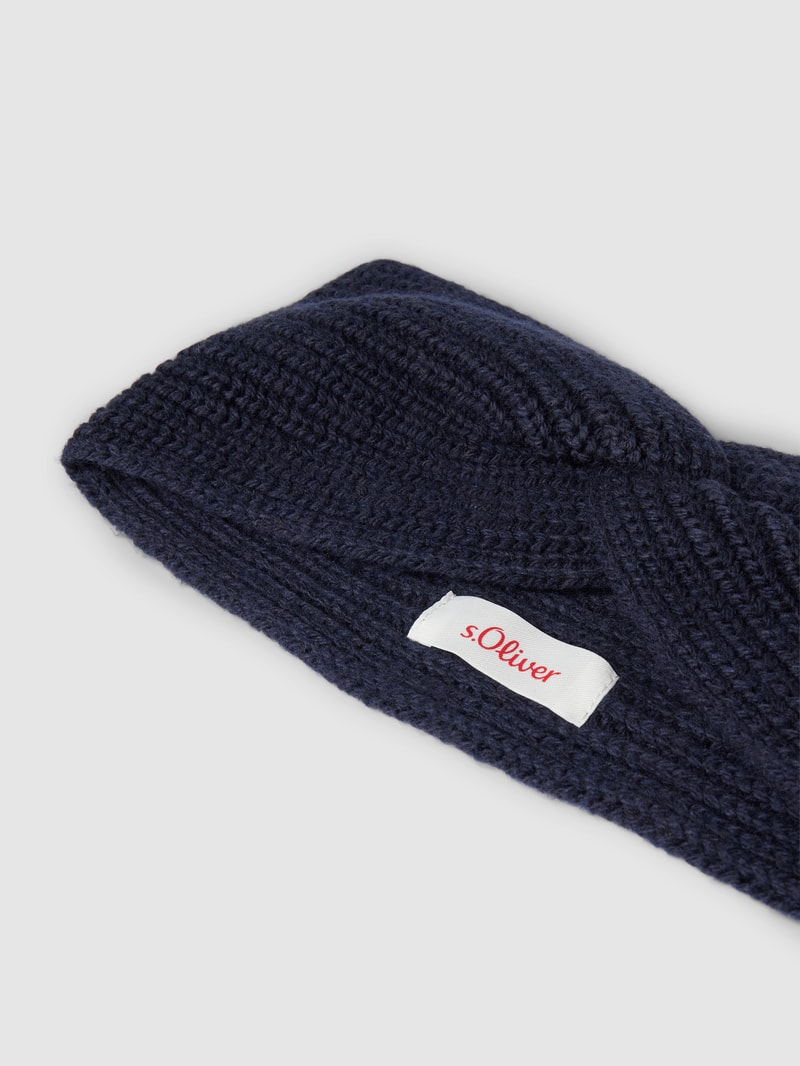 Stirnband mit Knoten-Detail in marineblau