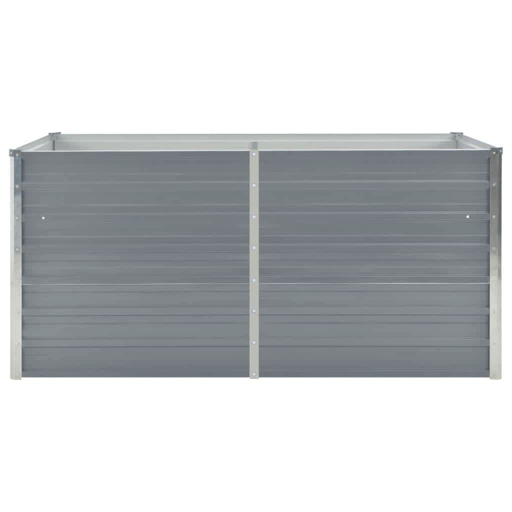 vidaXL Hochbeet Hochbeet Grau 160 x 80 x 77 cm Verzinkter Stahl