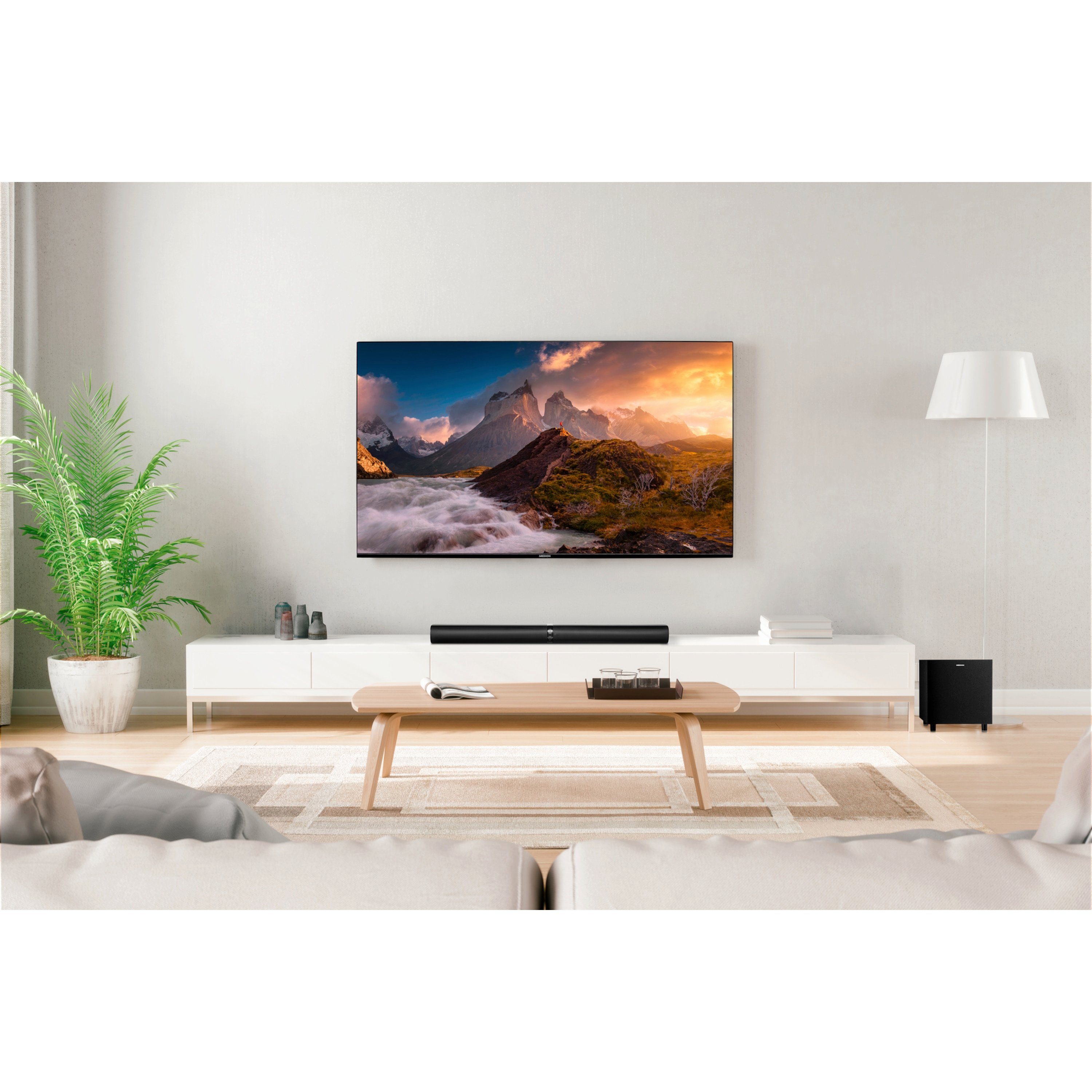 Medion® LIFE® P61450 Soundbar, Bluetooth®, 2 x 30 W und 60 W (RMS) Subwoofer Soundbar (30 W, MD45001)