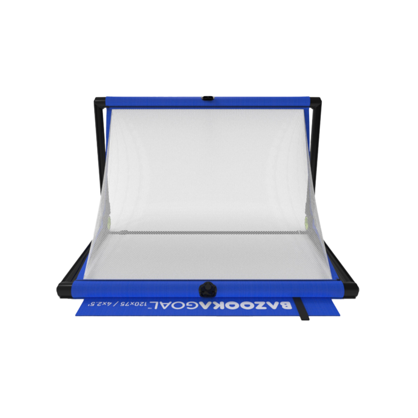 Bazookagoal Teleskoptor | 120x75 cm Blau Weiss | Funino Fußball Minitor